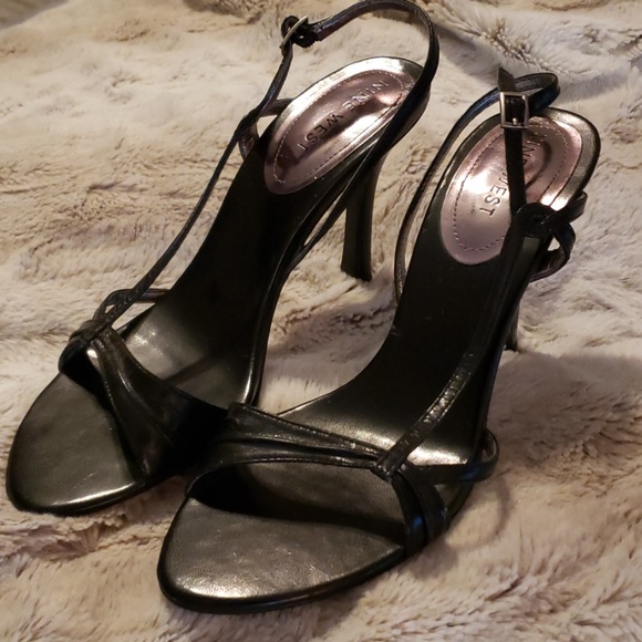 Nine West Shoes - NWOT - NINE WEST Strappy Black Heeled Sandals